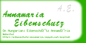 annamaria eibenschutz business card
